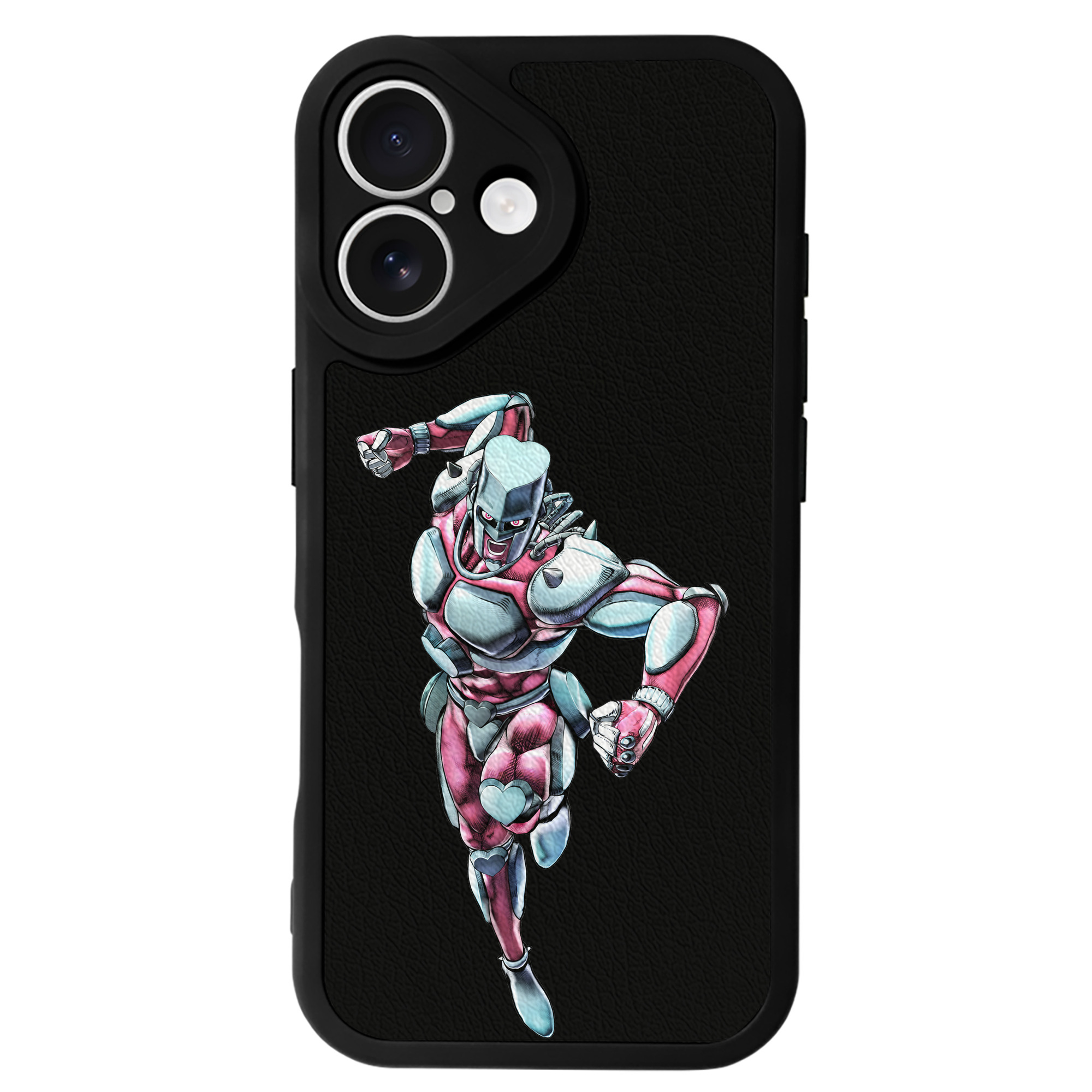 （画像用） ジョジョの奇妙な冒険 ひがしかた じょうすけ JoJo's Bizarre Adventure Higashikata Josuke 【iPhone 16シリーズ対応】シリコンスマホケース（レザー調） 材質：シリコン